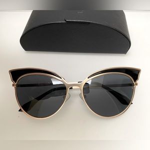 GAMT Cat-Eye Gold/Black Sunglasses